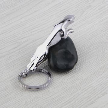 Luxe Jaguar Autosleutelhanger - Roestvrij Staal, Zilverkleur, Verzenden, Nieuw
