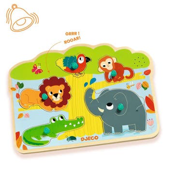 Djeco houten geluidspuzzel Baobab - van €30,99 voor €15,50, Ophalen of Verzenden, Nieuw