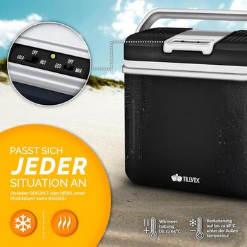 Koelbox Elektrisch – 12V en 230 volt - Coolbox - Frigobox -, Caravans en Kamperen, Koelboxen, Verzenden, Zo goed als nieuw