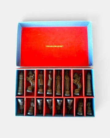 ANRI - Schaakspel - set di scacchi Charlemagne - SCULPTITE