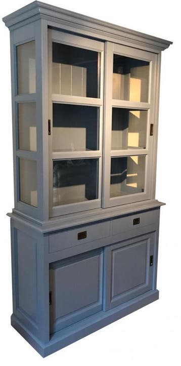 Buffetkast oud blauw Putten 120cm soft close, Ophalen of Verzenden, Nieuw