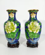 Vaas - Klassieke cloisonné vazen - Messing, cloisonné, Antiek en Kunst