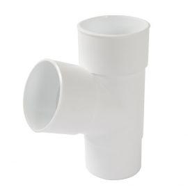 Nicoll PVC-Ti T-stuk 67,5 graden mof-vse wit Ø80, Ophalen of Verzenden, Nieuw