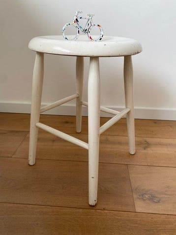 Kruk - Vintage - Atelierkruk / Pianokruk - Schilderskruk -