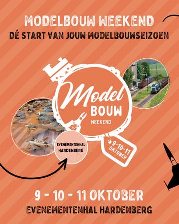 Modelbouw Weekend Hardenberg – 9, 10 & 11 oktober, Nieuw, 1:32 tot 1:50