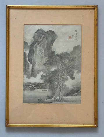 Schilderij van een idyllisch landschap - China - Qing