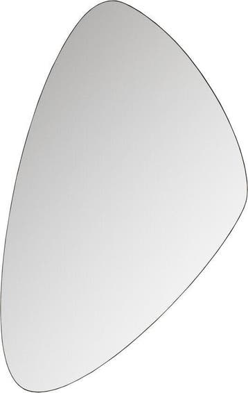WOOOD Philou Spiegel - Glas/Metaal - Zwart - 80x50x0,5, Verzenden, Nieuw