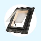 Ubbink PE Dakraam 9 pans Opnieuw Verbeterde Holle 385x665, Doe-het-zelf en Verbouw, Glas en Ramen, Verzenden, Nieuw, Dakraam