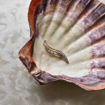 Vintage gouden veer broche, Ophalen of Verzenden, Gebruikt, Goud, Goud