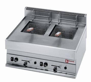 Friteuse Gas | 2x8 Liter 11KW HorecaTraders, Verzenden, Nieuw in verpakking