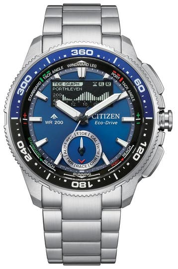 Citizen JV3006-50L Promaster Wave Tracker Eco-Drive horloge, Staal, Verzenden, Nieuw, Polshorloge