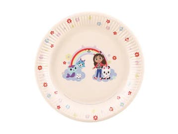 Partyborden Gabbys Dollhouse 23cm (6st), Ophalen of Verzenden, Nieuw