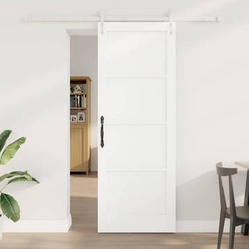 vidaXL Schuifdeur ORKDAL 78 x 211 cm Bewerkt hout Wit, Verzenden, Nieuw