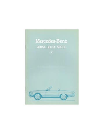 1981 MERCEDES BENZ SL KLASSE BROCHURE DUITS, Boeken, Nieuw, Author