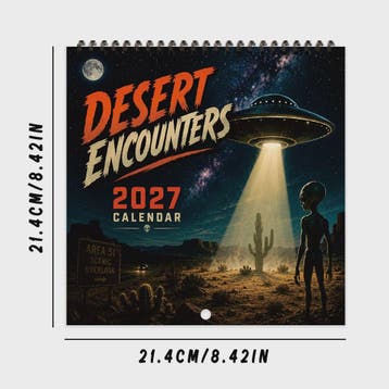 2027 Kalender: Mysterieuze Wezens & Buitenaardse Beschavinge, Verzenden, Nieuw