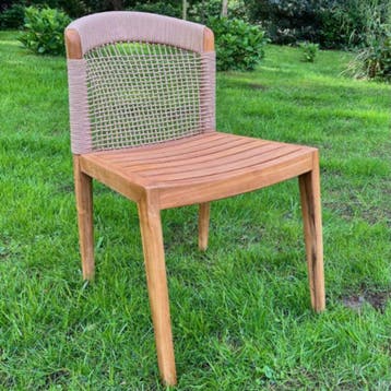 Tuinstoel met rugleuning van touwTuinstoelen, Ophalen of Verzenden, Nieuw