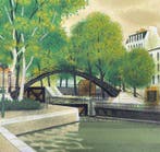 Yves Ganne (1931-2019) - Quai Saint Martin à Paris - NO, Antiek en Kunst, Kunst | Schilderijen | Klassiek