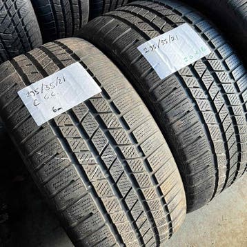 2 x Continental Cross Contact 295-35-21 Winterbanden 6mm, Gebruikt, 295 mm, Band(en), Personenwagen