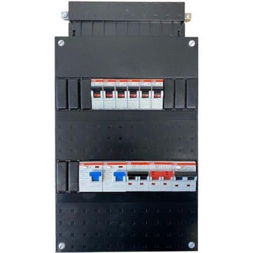 ABB groepenkast 6 lichtgroepen, 1 aardlekautomaat 16A 300mA, Ophalen of Verzenden, Nieuw