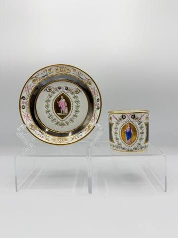Vienna Porcelain Cup and Saucer – Imperial Porcelain