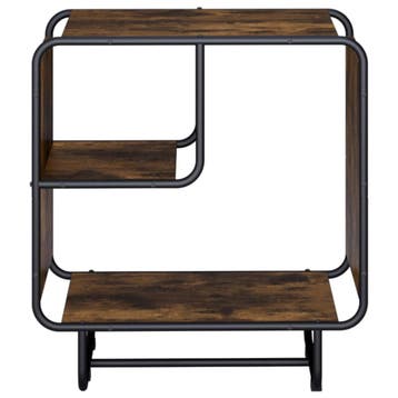 vidaXL Dressoir Gerookt eiken 60 x 37.5 x 64.5 cm Bewerkt, Verzenden, Nieuw, Overige houtsoorten, Minder dan 50 cm