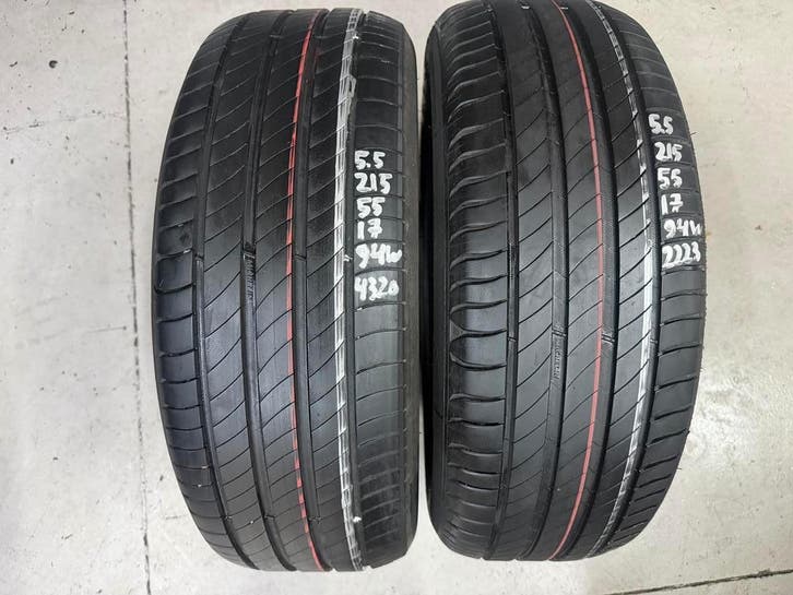 215/55/17 Michelin Primacy 4 5.5MM Zomerbanden DOT 2223, Auto-onderdelen, Banden en Velgen, 17 inch, Zomerbanden, Personenwagen