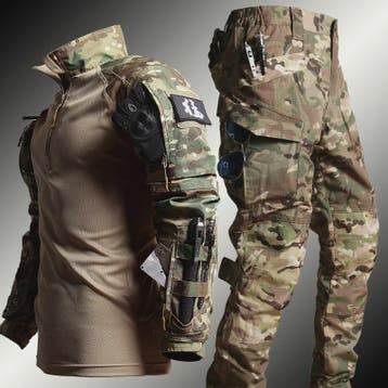 Tactisch Uniform Set: Camouflage Shirt & Broek voor Outdoor,, Verzenden