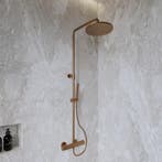 Opbouw Thermostatische Regendoucheset BWS Cemal Geborsteld, Doe-het-zelf en Verbouw, Sanitair, Ophalen of Verzenden, Nieuw, Kraan