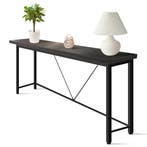 IvoQ Sidetable Industrieel Hout Metaal Zwart, Verzenden, Nieuw