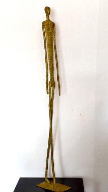 Abdoulaye Derme - sculptuur, “Lhomme silencieux” - 78.5 cm