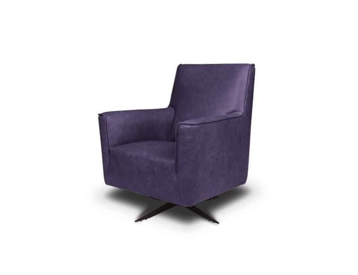 Fauteuil Valley - fauteuils - Paars, Huis en Inrichting, Stoelen, Nieuw, Leer