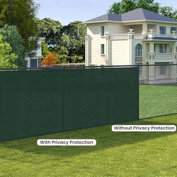 2dekans | Woltu Schaduwdoek 1,5 x 15 m Groen - Privacy, Tuin en Terras, Ophalen of Verzenden, Zo goed als nieuw