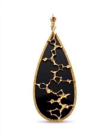 Hanger - 18 karaat Geel goud Onyx - The House of Kutchinsky, Sieraden, Tassen en Uiterlijk