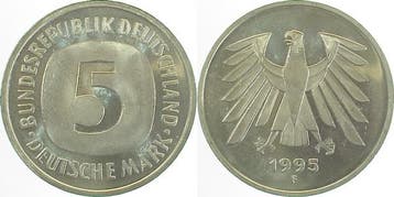 5 Dm Brd 1995f (MuntenenBankbiljetten-Duitslandvanaf1871), Verzenden