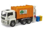 Bruder 02772 - MAN TGA - Vuilniswagen met 2 containers, Verzenden, Zo goed als nieuw