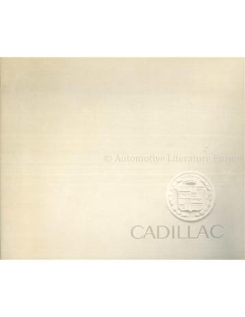 1962 CADILLAC PROGRAMMA BROCHURE ENGELS, Nieuw, Author