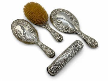 Liberty Toiletset (4) - henry matt - Zilver - Sterlingzilver, Antiek en Kunst