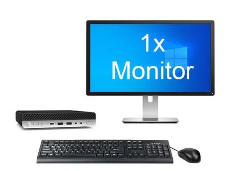 HP EliteDesk 800 G4 Mini i7 8e Gen incl. 1 Monitor + 2 jaar, Computers en Software, Desktop Pc's, 8 GB, Ophalen of Verzenden