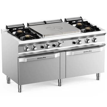 Fornuis/Doorkookplaat + 2 Ovens | DOMINA PRO 700 | Gas | 4, Verzenden, Nieuw in verpakking