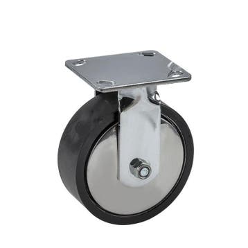 Gelagerd metalen wiel Ø 150 x 50 mm met rubberen loopvlak, Ophalen of Verzenden, Nieuw