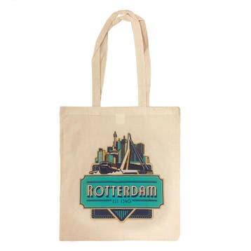 Tas katoen vintage skyline Rotterdam, Ophalen of Verzenden, Nieuw