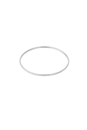 Goudlief Mini-studs-bangle (Armbanden, Dames sieraden), Verzenden, Nieuw, Zilver, Overige materialen