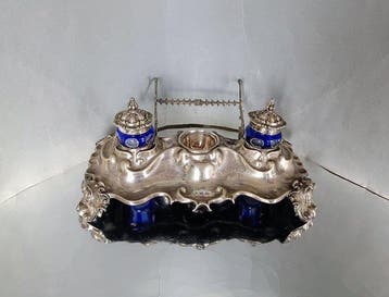 185 Years Old - Inktpot - Zilver, Antiek en Kunst