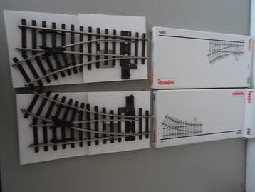 Märklin 1 - 5965/5966 - Modeltreinsporen (2) - 2 wissels, Hobby en Vrije tijd, Modeltreinen | Overige schalen, Nieuw