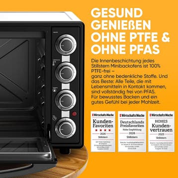 Stillstern CYCLONE PRO+ Mini-oven met convectie 60L, pizza Ø, Verzenden, Zo goed als nieuw