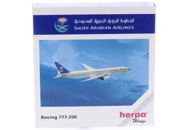 Schaal 1:500 Herpa 506373 Saudi Arabian Airlines Boeing 7..., Ophalen of Verzenden, Zo goed als nieuw