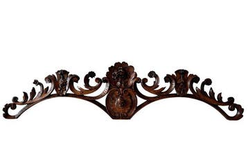 Decoratief ornament - Antieke Cimasa/Decoratie met een in