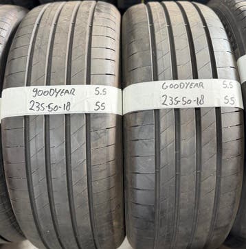 2x 235-50-18 Goodyear Zomer 2x 5.5mm €55 Per Band 235 50 18, Auto-onderdelen, Ophalen, 18 inch, Gebruikt, 235 mm