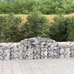 vidaXL Schanskorven 20 st gewelfd 300x50x60/80 cm, 100 cm of meer, Verzenden, Nieuw, Metaal