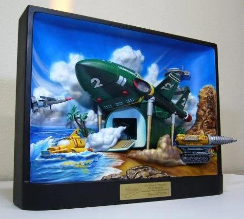Thunderbirds - Real Artwork Series 3D Art Poster 37 x 47..., Verzamelen, Film en Tv, Nieuw, Ophalen of Verzenden
